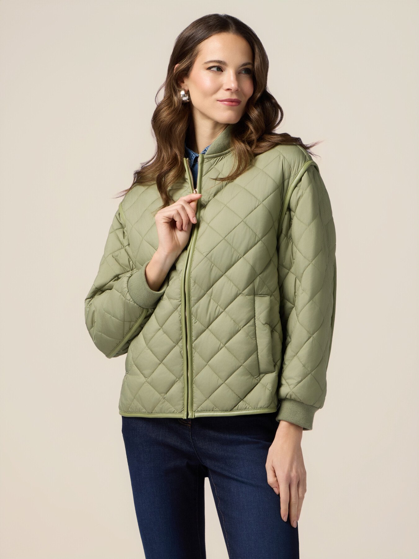 Bomber lightweight trapuntato image number 0