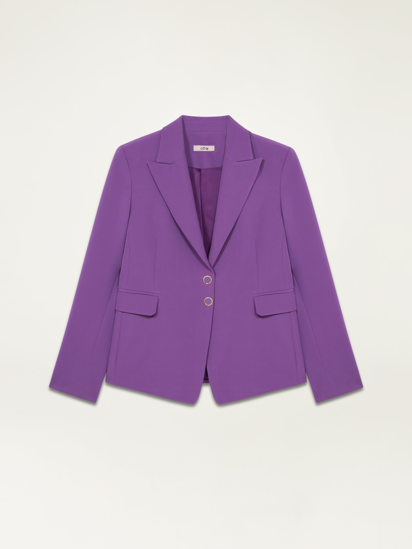 Einreihiger Blazer aus technischem Gewebe image number 4