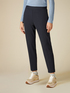 Stretch crepe scuba fabric joggers image number 3