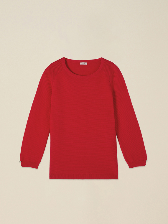 Pull en coton c&ocirc;tel&eacute;