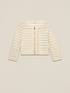 Short striped knit jacket image number 3