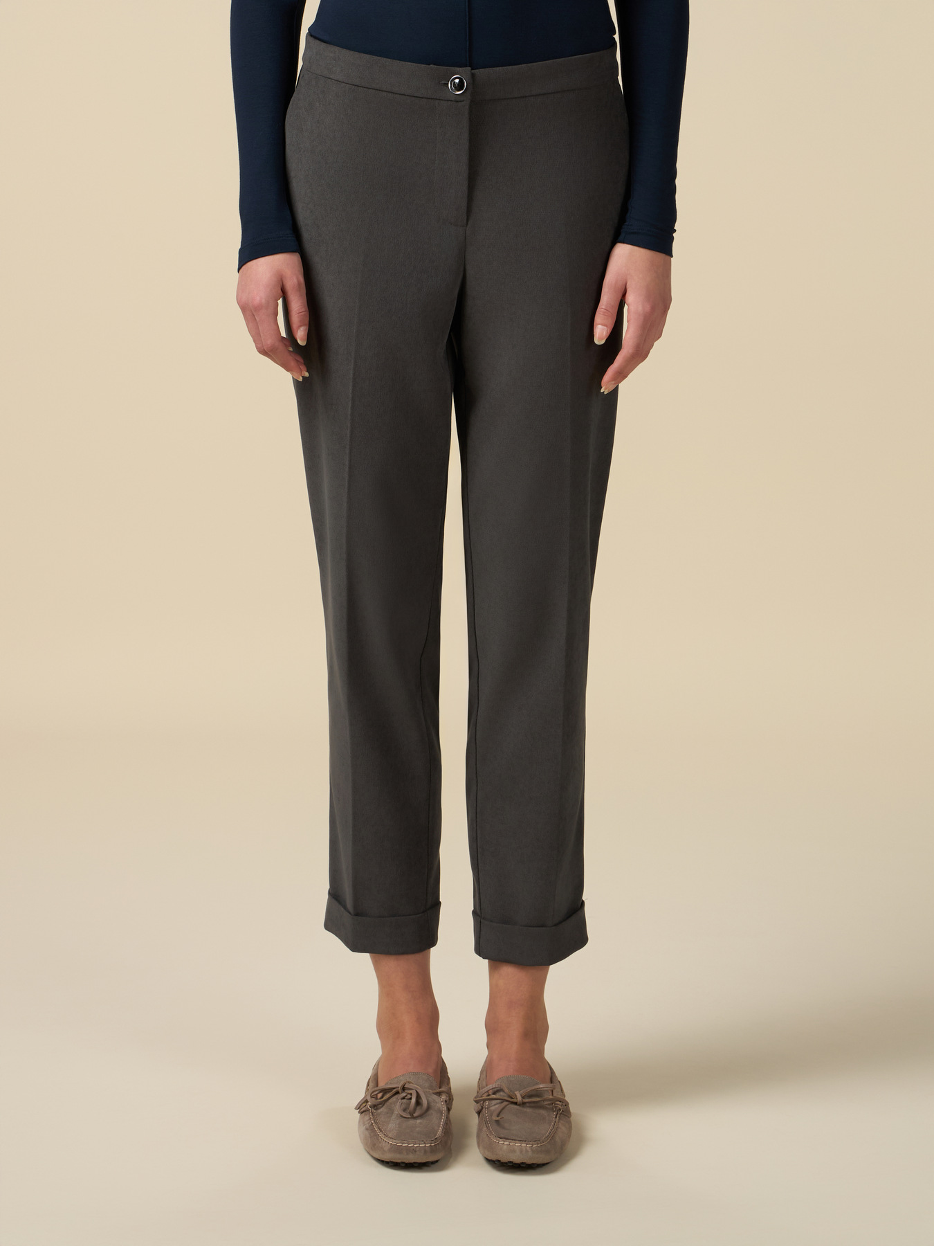 Pantaloni drepți din catifea image number 3