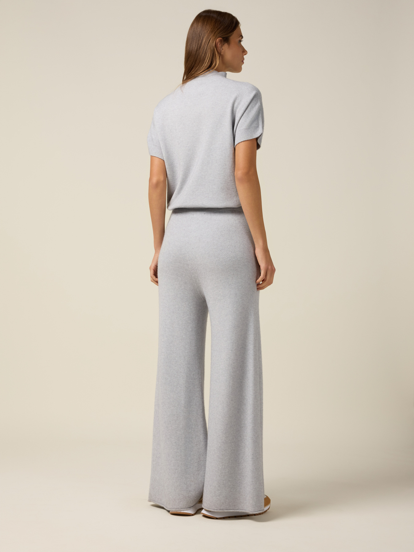 Pantalones palazzo de punto image number 1