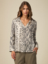 Snake print blouse image number 0