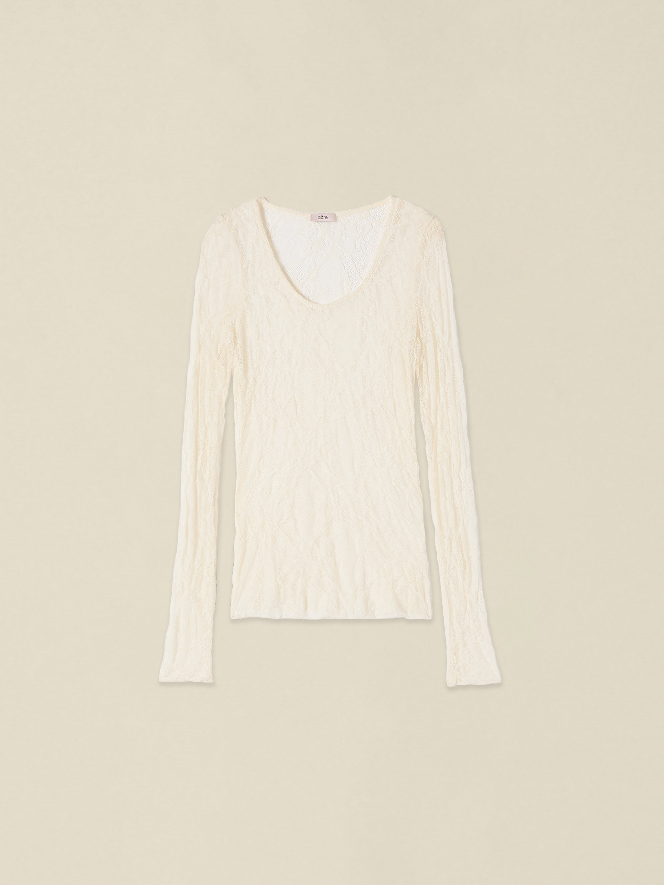 Langarmshirt aus Spitze image number 0