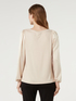 Blusa bimaterica maniche lunghe image number 1