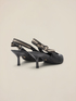 Decollet&eacute; slingback intrecciate image number 3