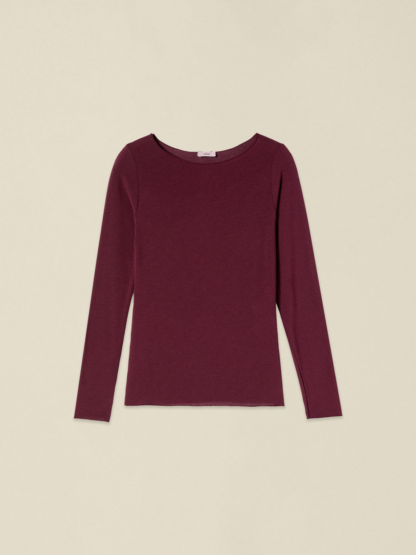 Cashmere-blend boat neck T-shirt image number 3
