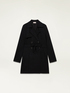 Scuba fabric trench coat image number 4