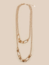 Halskette aus goldener Kette image number 1