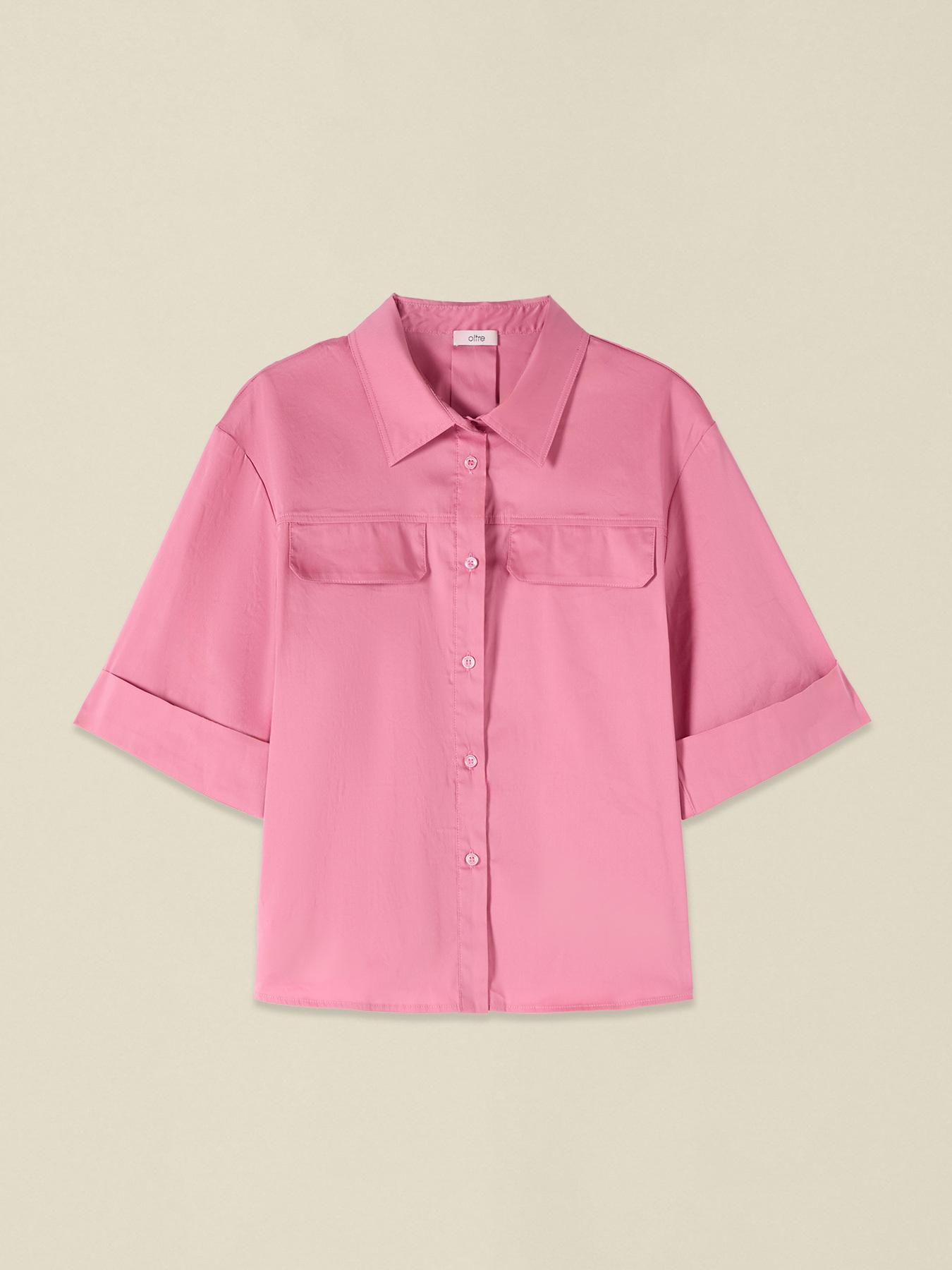 Chemise en popeline avec poches image number 3