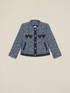 Giacca in tweed con dettagli in denim image number 3