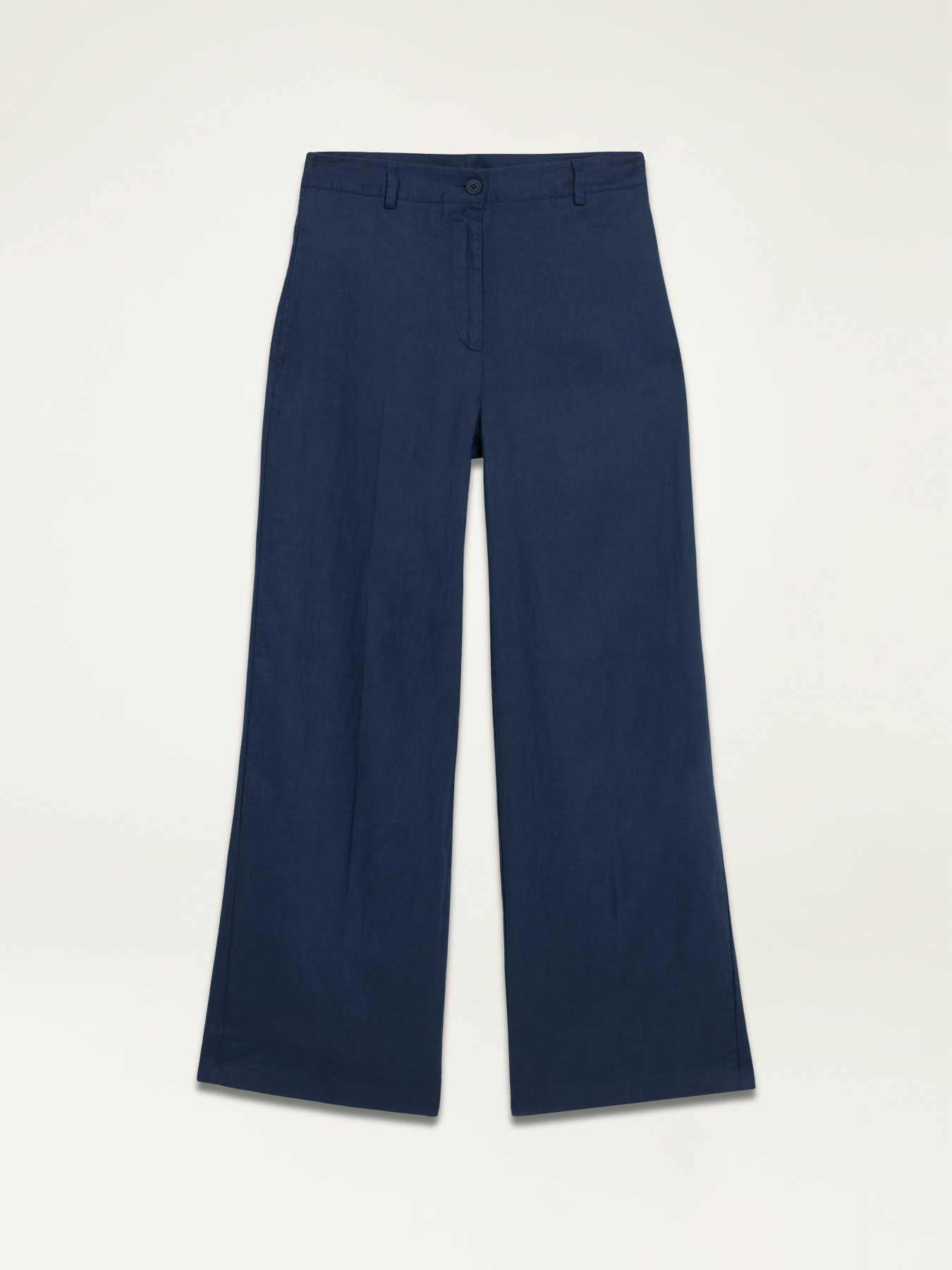 Wide leg linen trousers image number 4