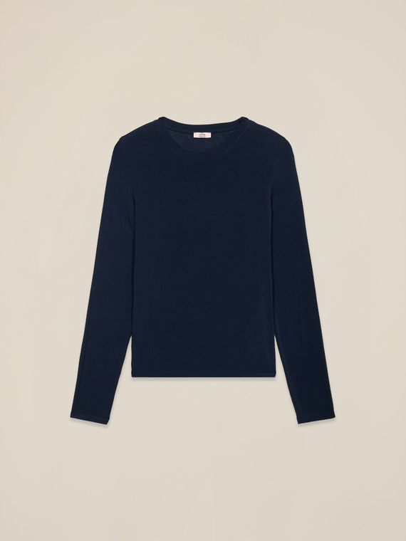 Cotton and cashmere blend T-shirt