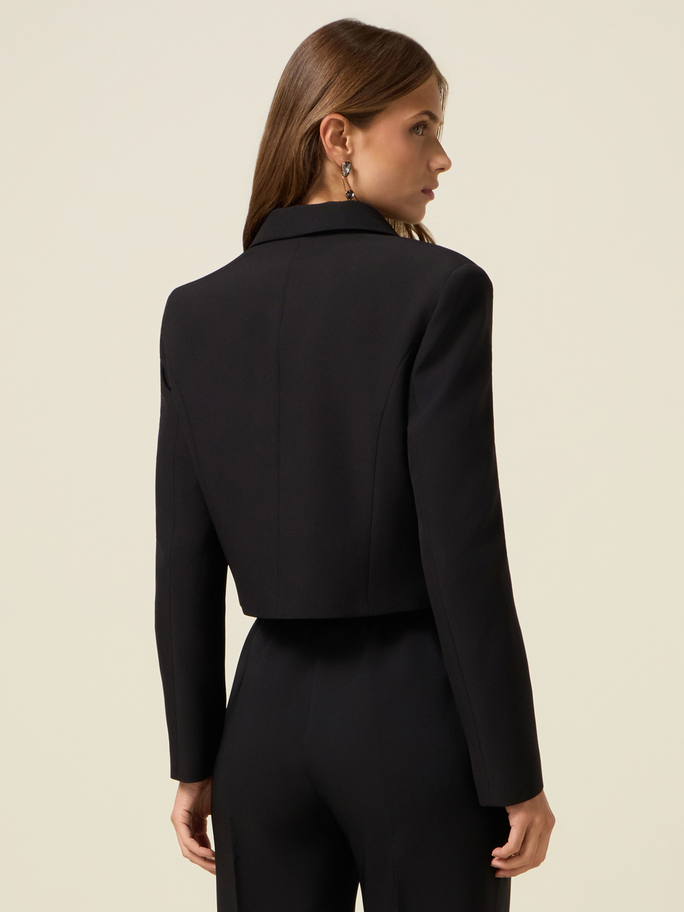 Doppelreihiger Crop-Blazer image number 1