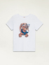 T-Shirt mit Aufdruck und Applikationen image number 3