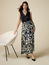 Long dress with patterned skirt image number 3