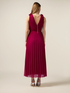 Langes Plissee-Kleid mit R&uuml;schen image number 1