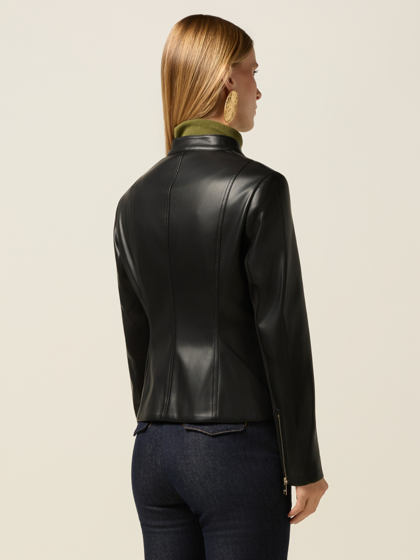 Short jacket with decorative zips image number 1