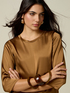 Blusa in raso di viscosa stretch image number 2