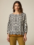 Bluse aus gemusterter Viskose image number 0