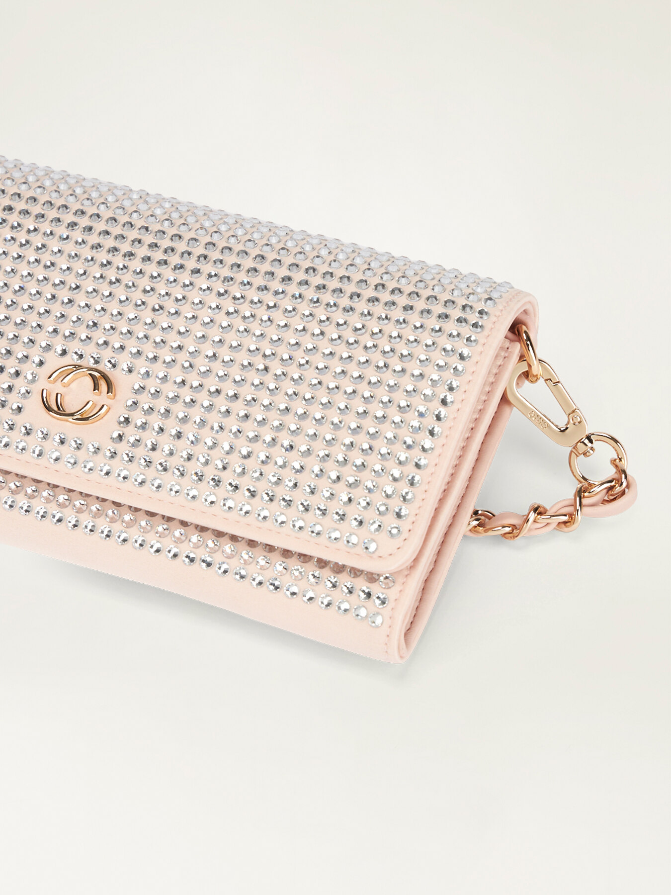 Pochette en satin avec strass image number 4