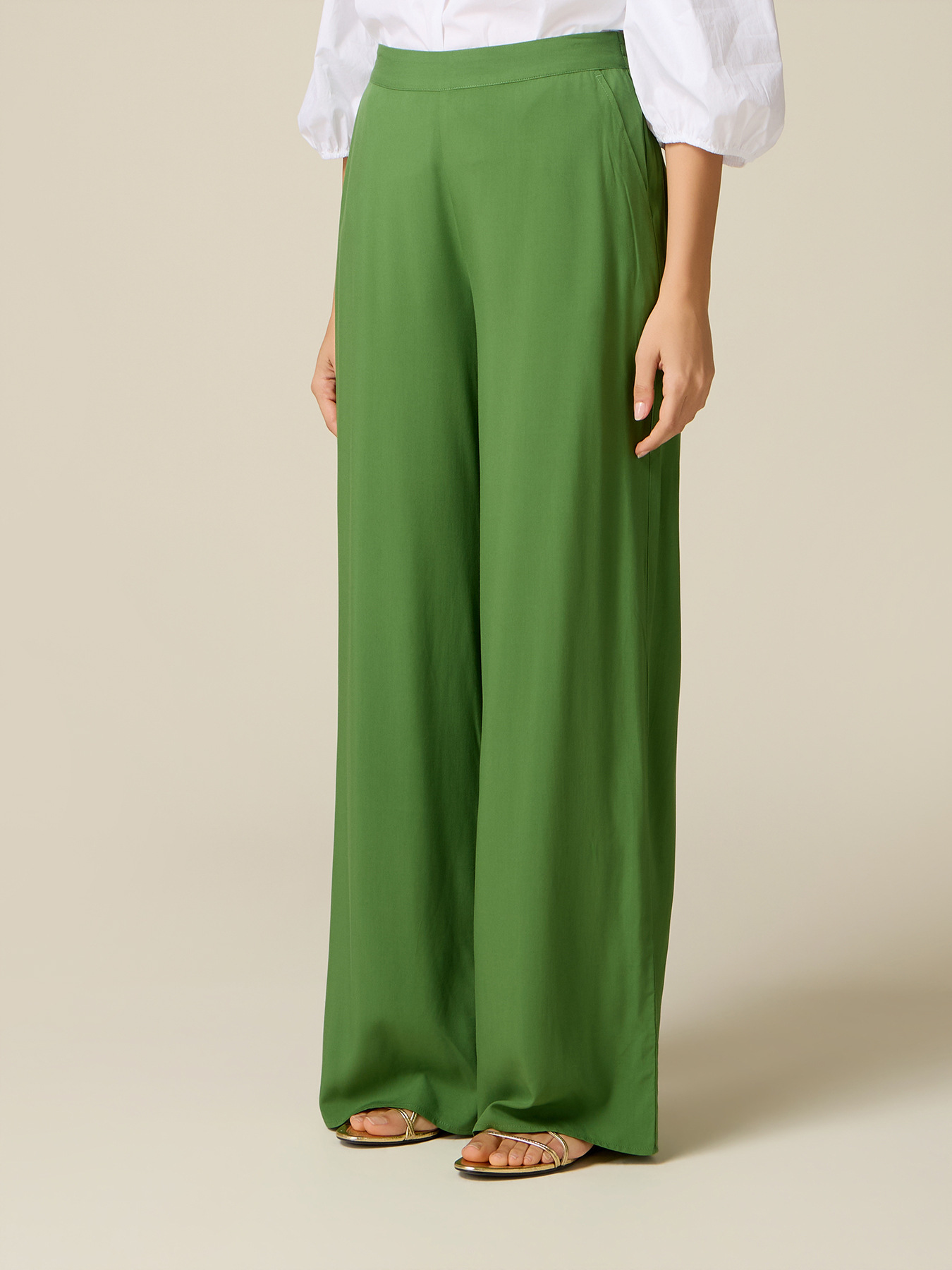 Palazzo pants in viscose image number 3