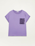 T-shirt with sequinned breast pocket image number 3