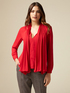 Blouse avec foulard pliss&eacute; image number 0