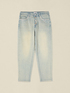 Jeans boyslim stone bleached cu aplicații bijuterie image number 4