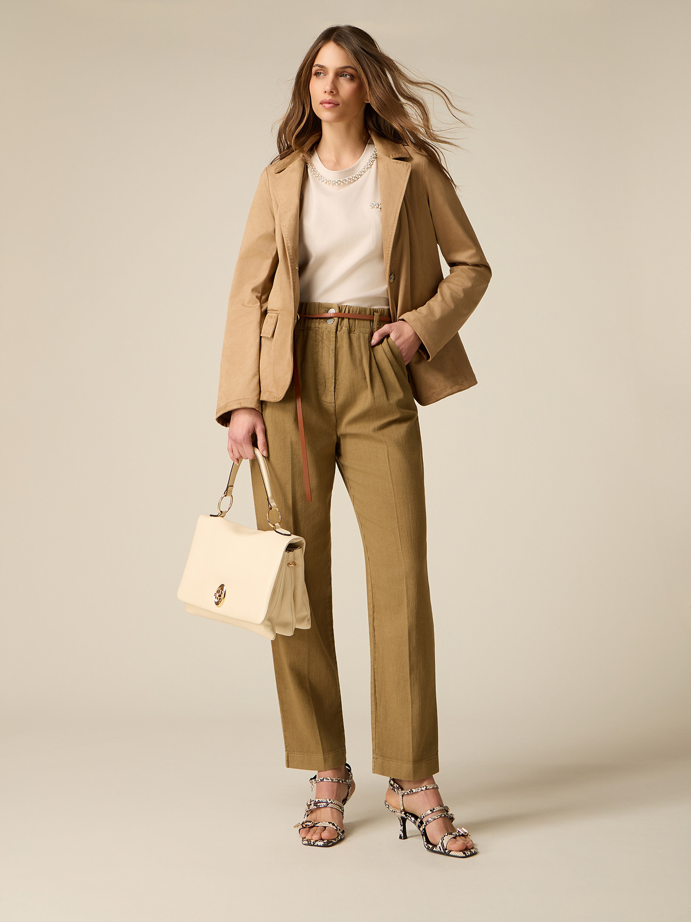 Baggy paperbag pants image number 0