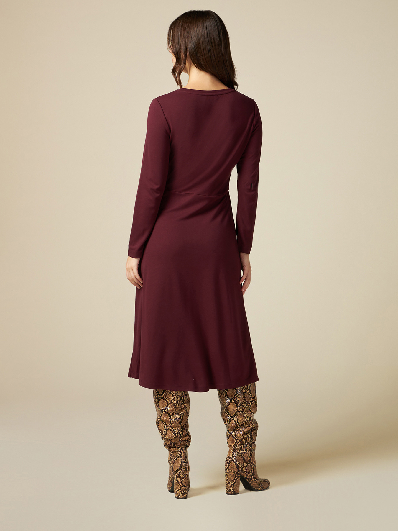 Milano-stitch midi dress image number 1