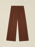 Wide-leg linen blend trousers image number 4