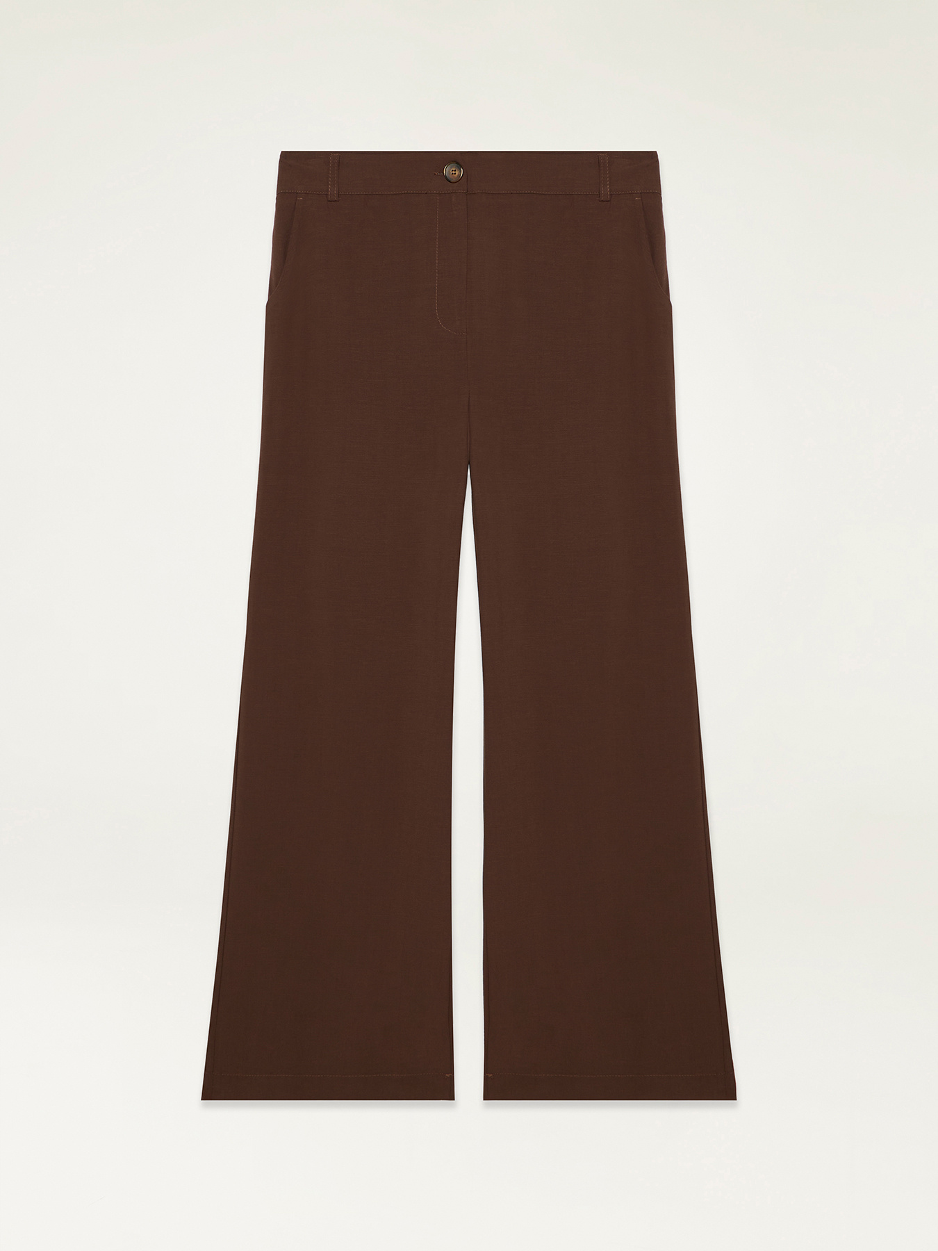 Pantaloni palazzo misto lino image number 4