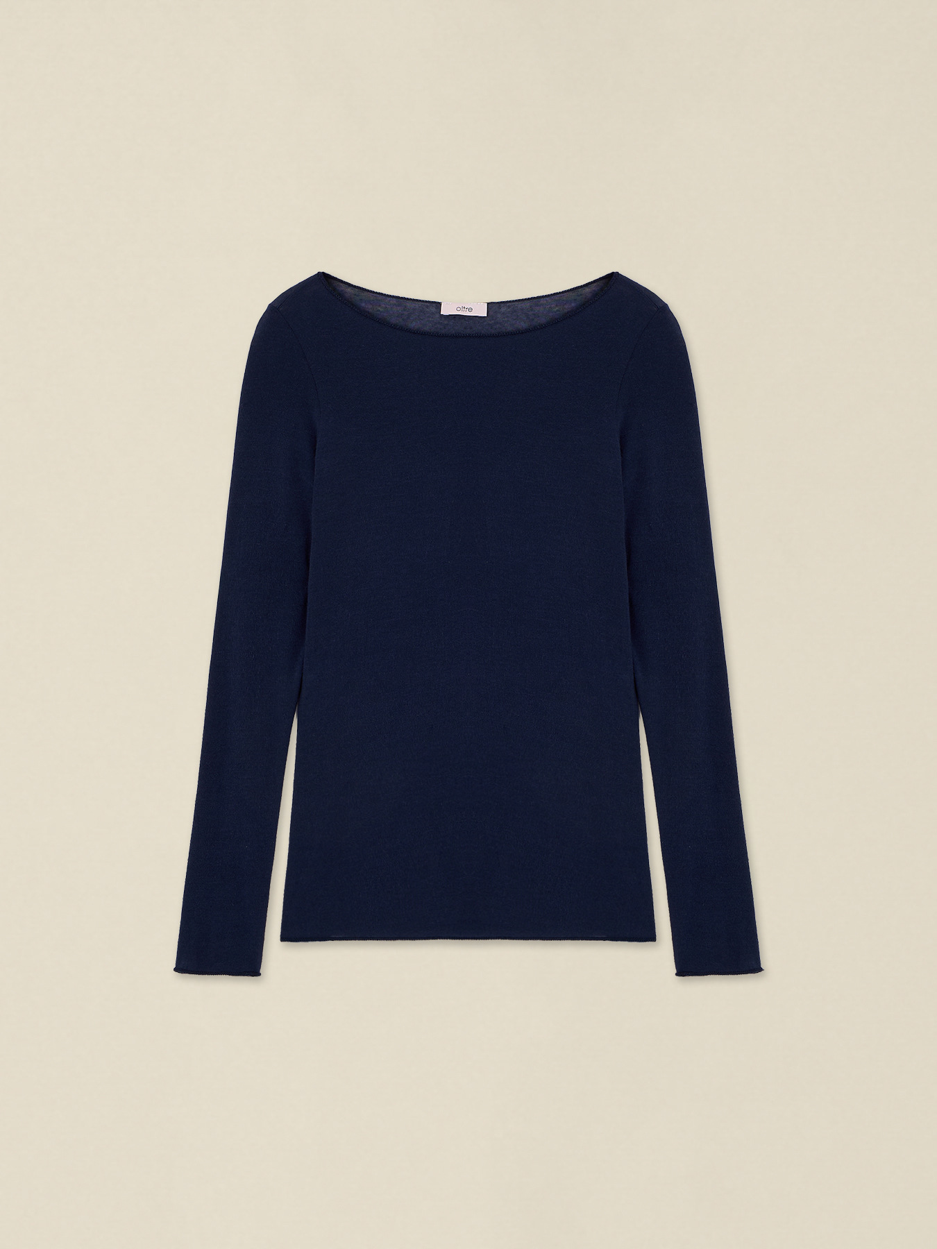 T-Shirt aus Cashmere-Mix mit U-Boot-Ausschnitt image number 0