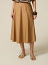 Flared poplin skirt image number 3