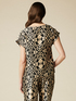 Blusa in twill fantasia image number 1