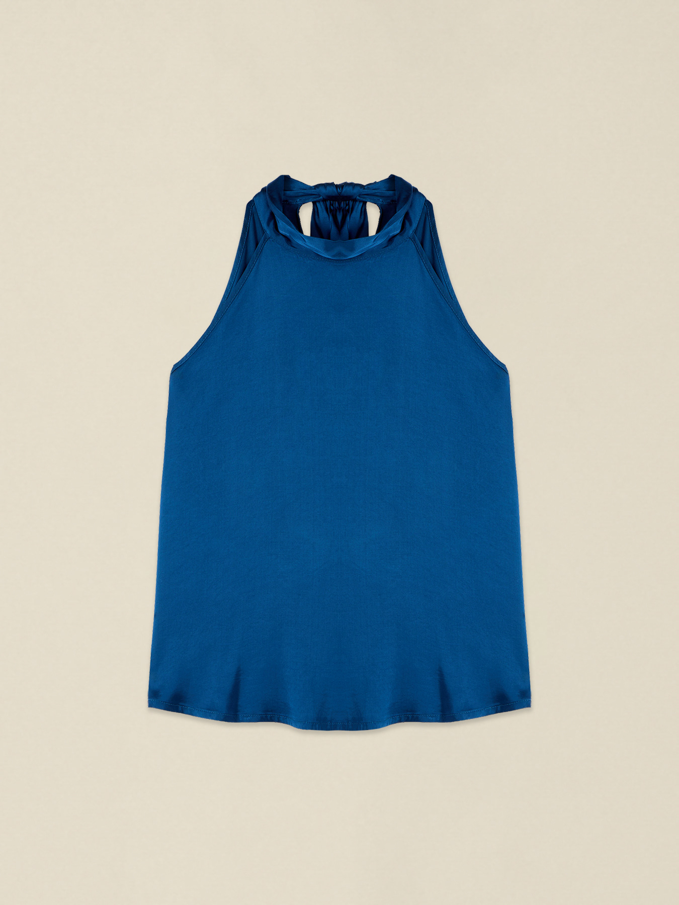 Top am&eacute;ricain en satin de viscose image number 3