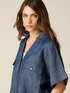 Cămașă oversized cu efect denim image number 2