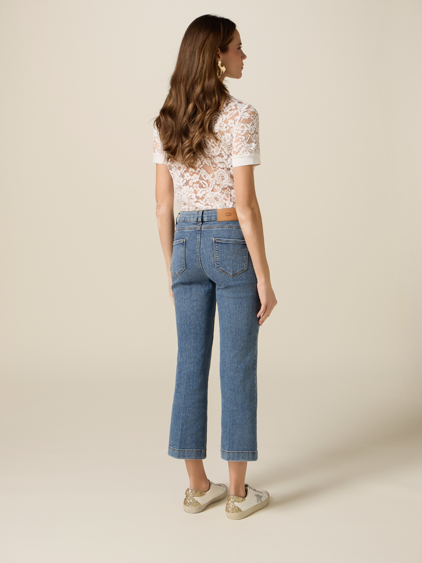 Jeans flare stone washed image number 1