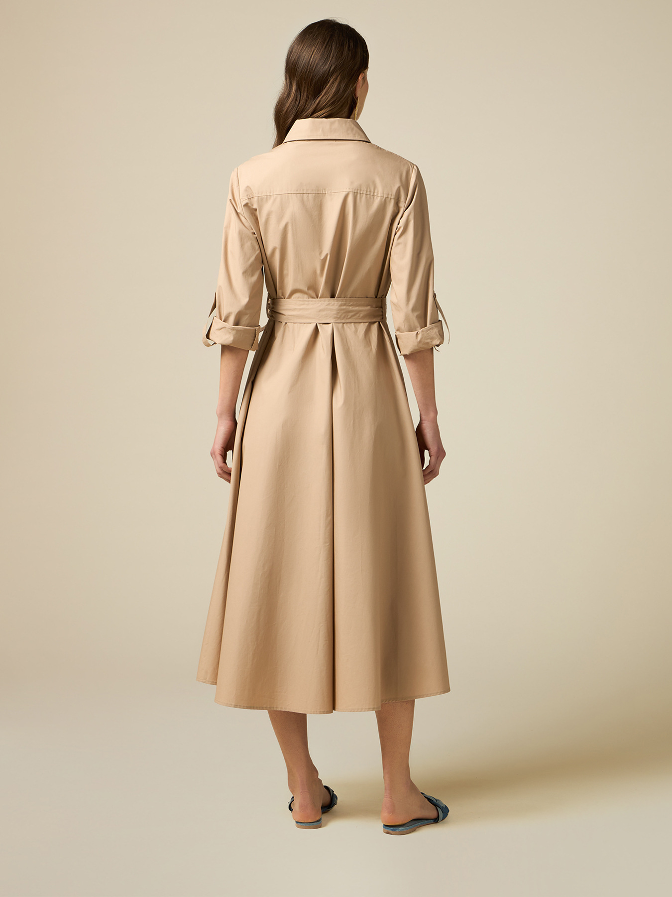 Vestito chemisier in popeline image number 2