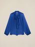 Blusa de voile mezcla de seda image number 3