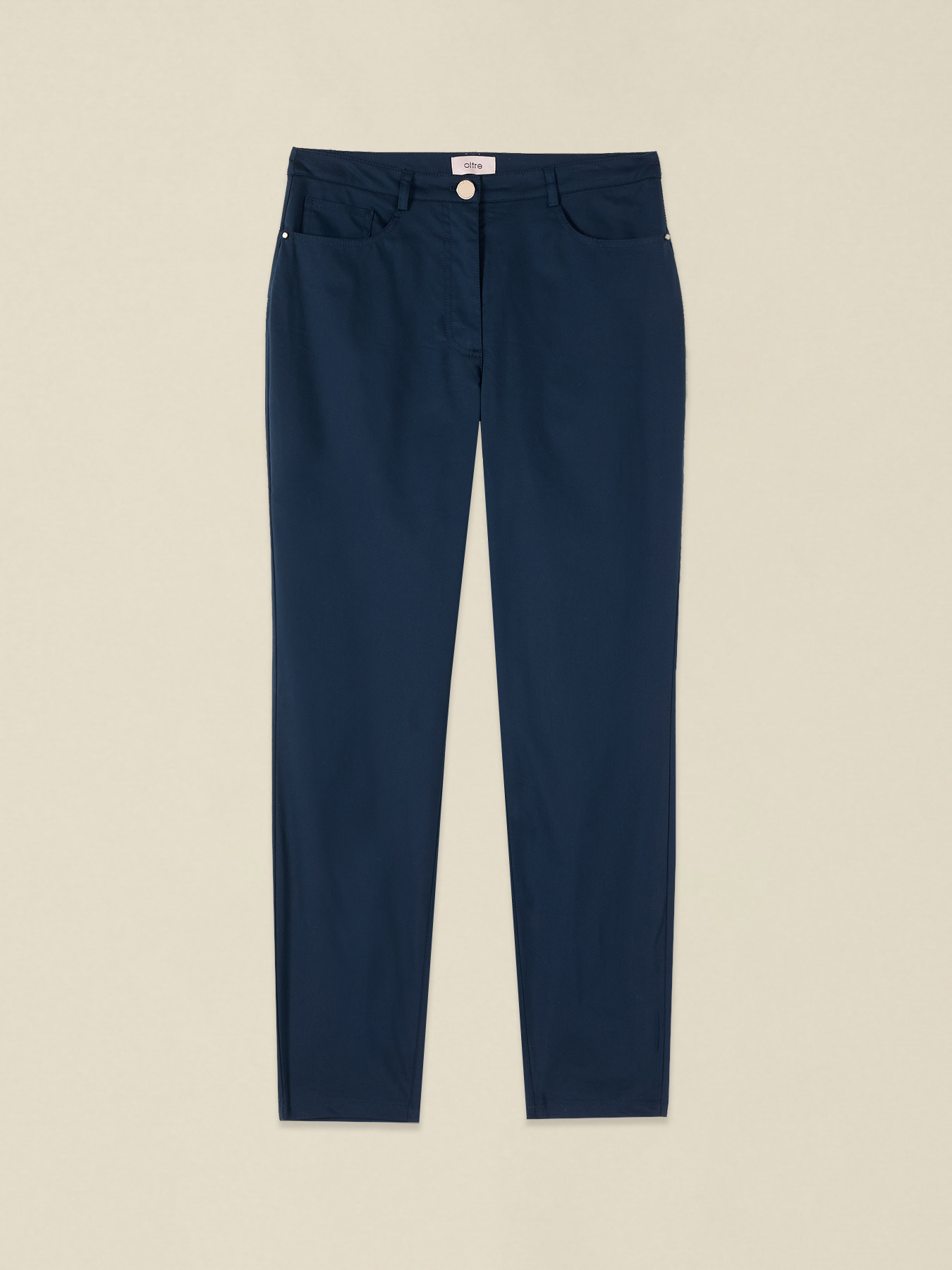 Pantaloni skinny din amestec de bumbac image number 4