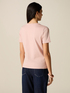 T-shirt con intarsio e cristalli image number 1