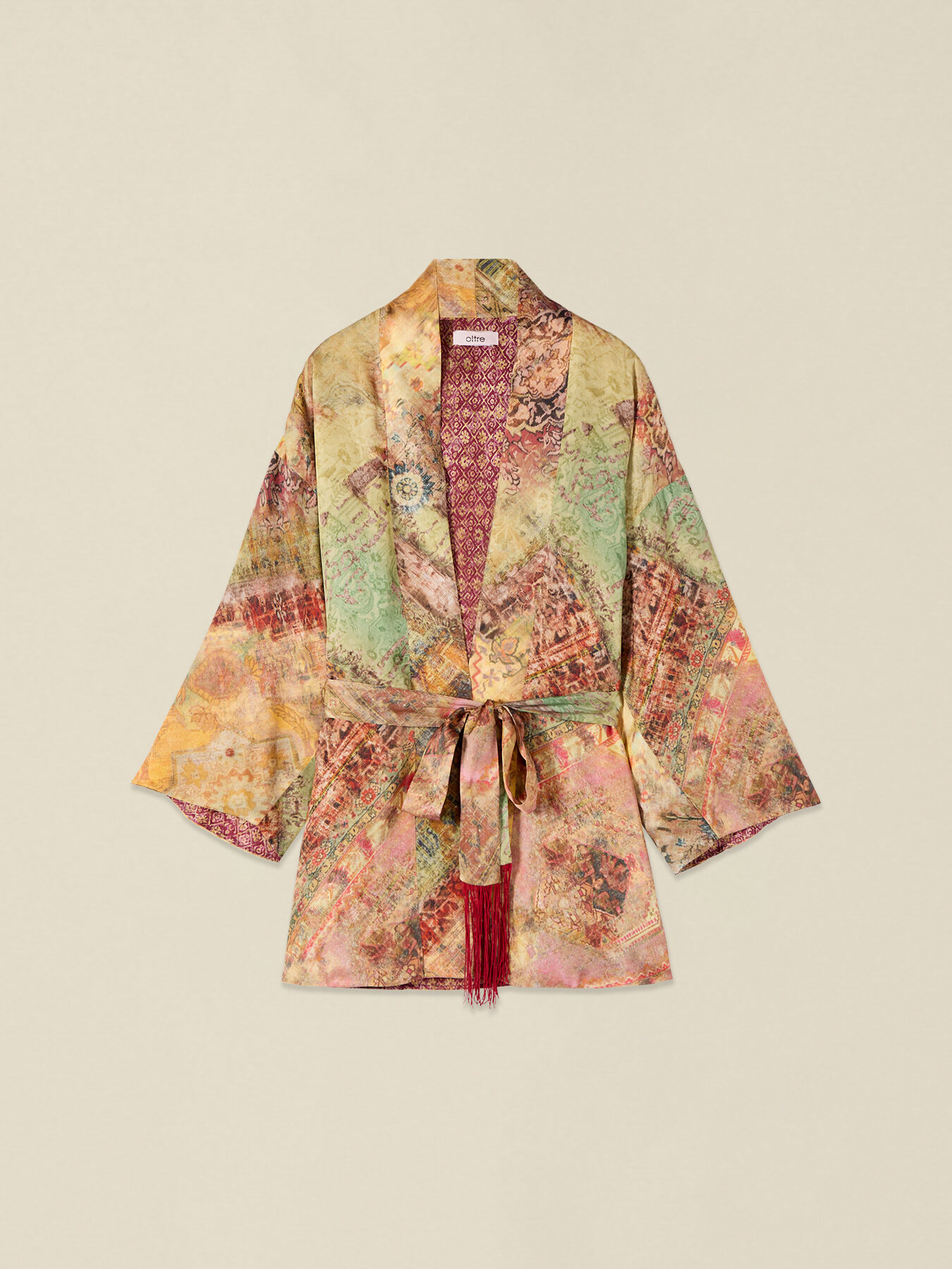 Kimono aus Viskose-Satin image number 3