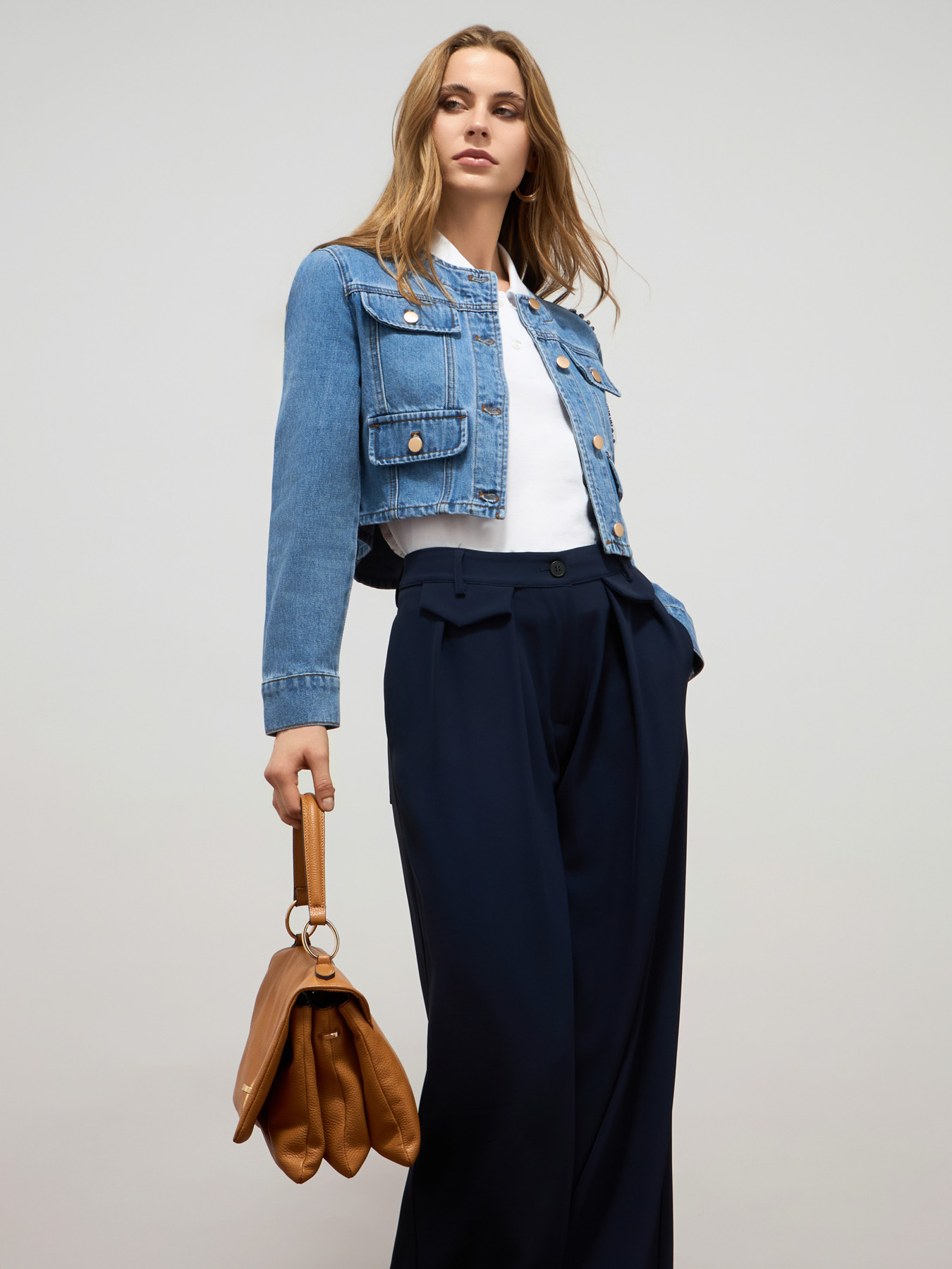 Denim jacket with appliqu&eacute;s image number 3