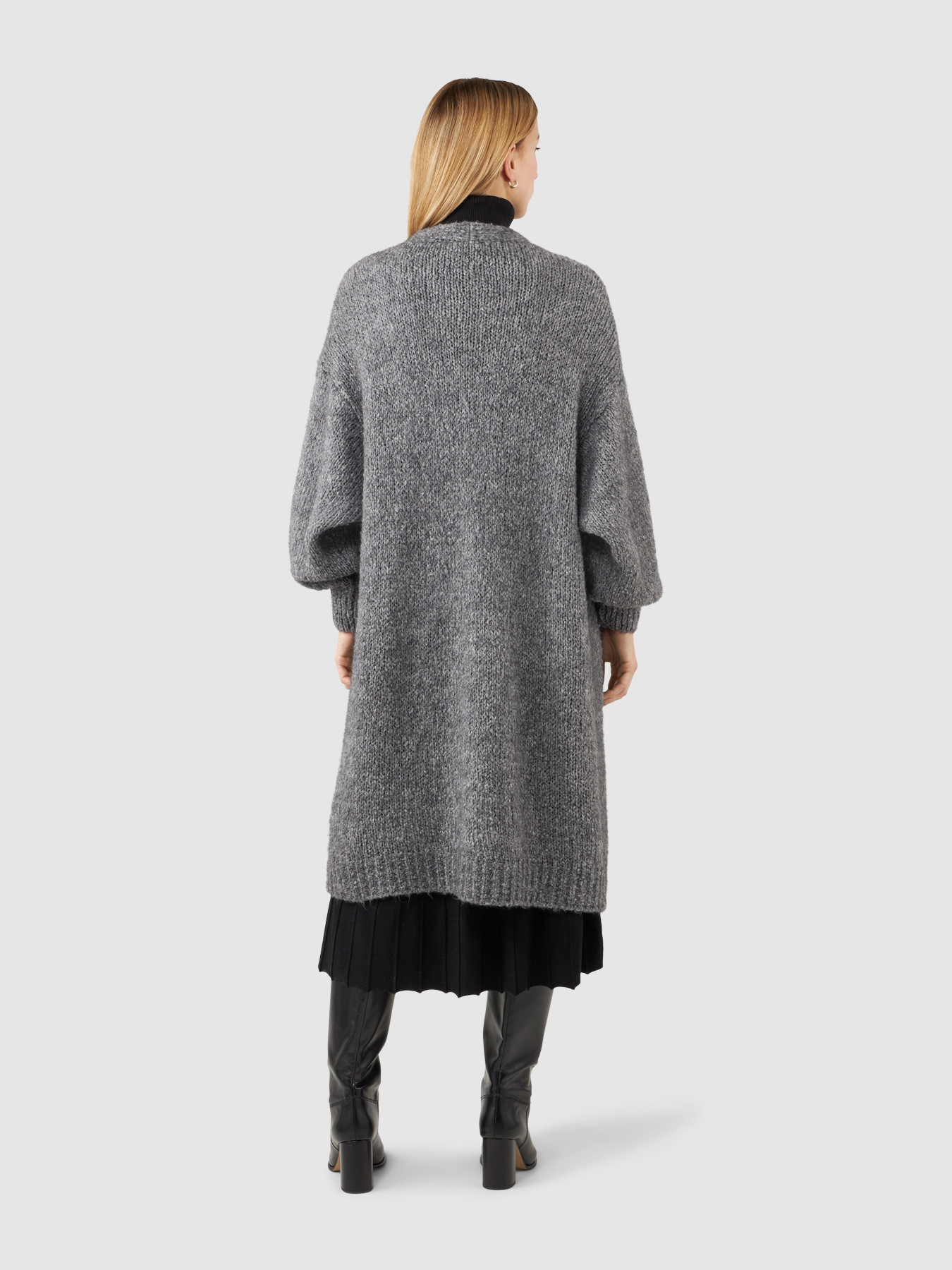 Oversized mohair blend cardigan image number 1