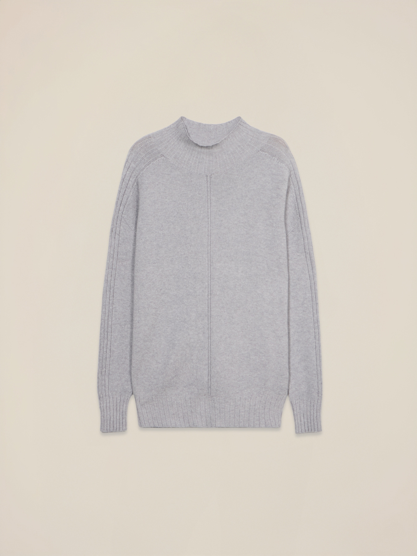 Rollkragenpullover mit Rippendetails image number 3