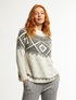 Jacquard-Pullover aus Wollgemisch image number 2