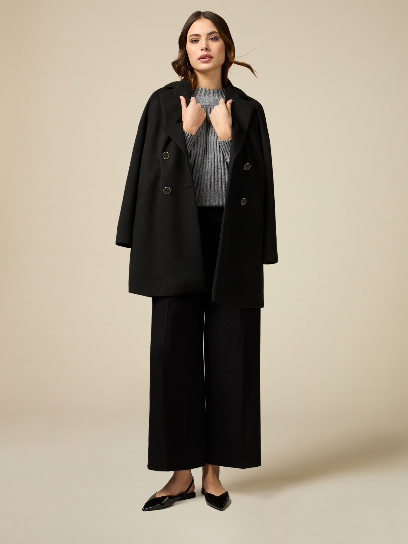 Pantalon palazzo raccourci image number 0